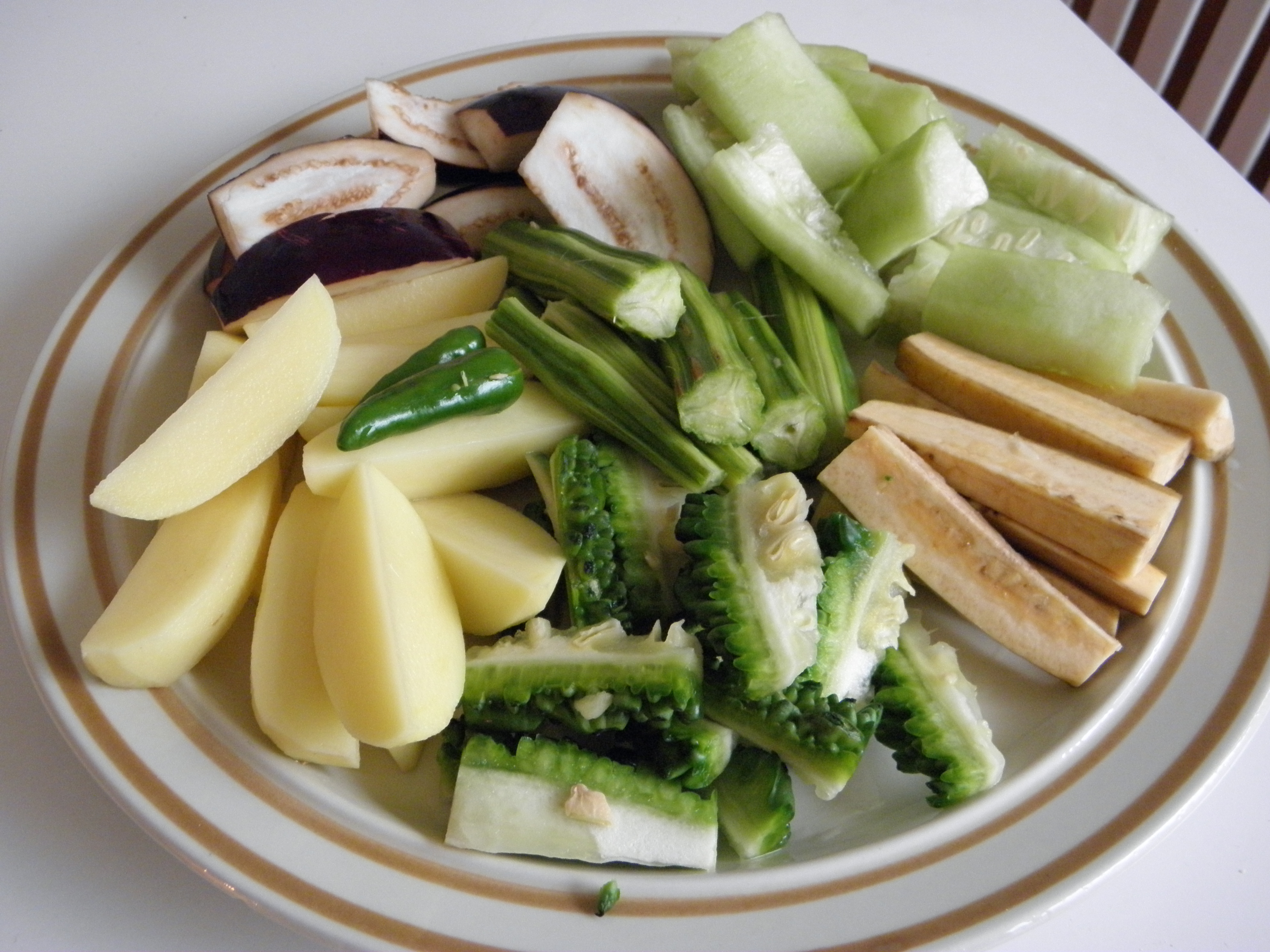 Vegetables used in Sukto